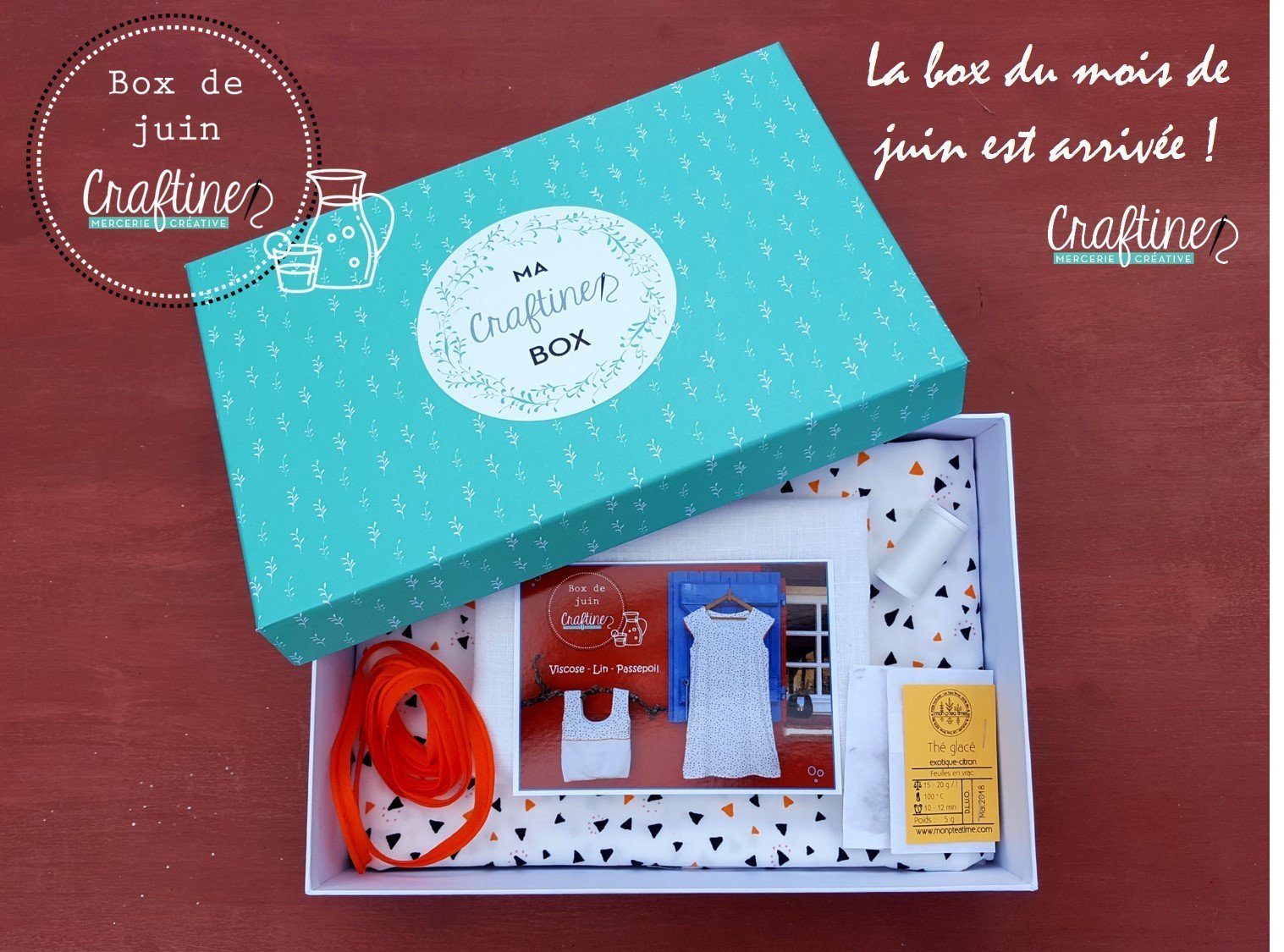 Craftine box : La box du mois de juin est arrivée