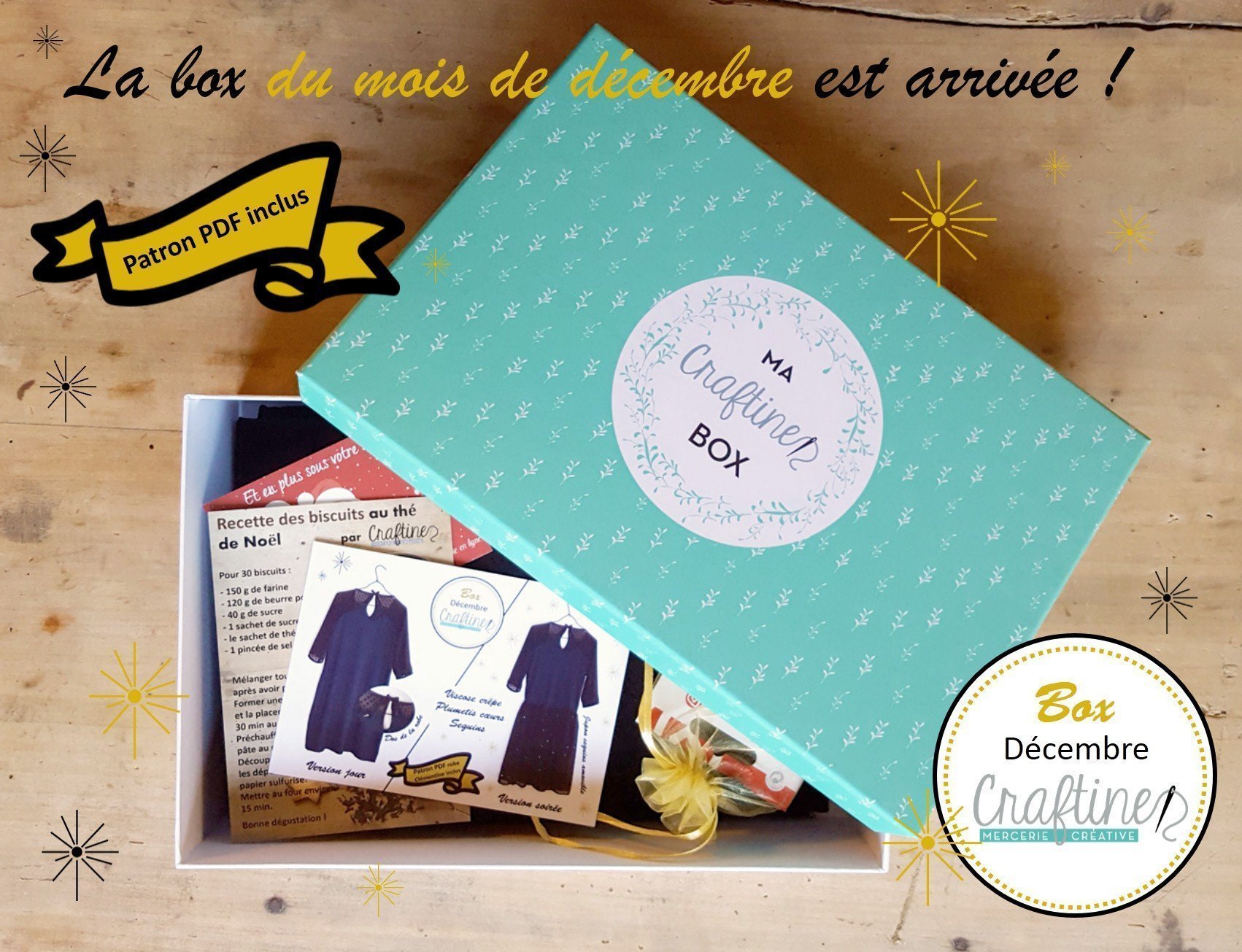 Craftine box : La box du mois de décembre est arrivée