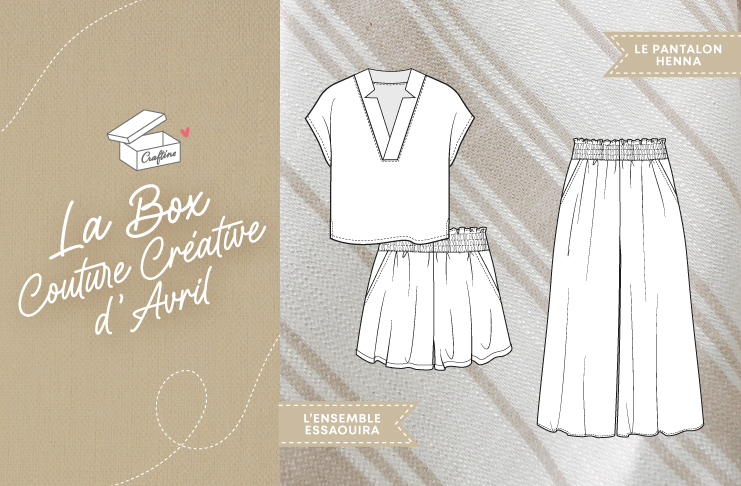 Craftine box Stripes Nature: Découvrez la Box Couture d’Avril !